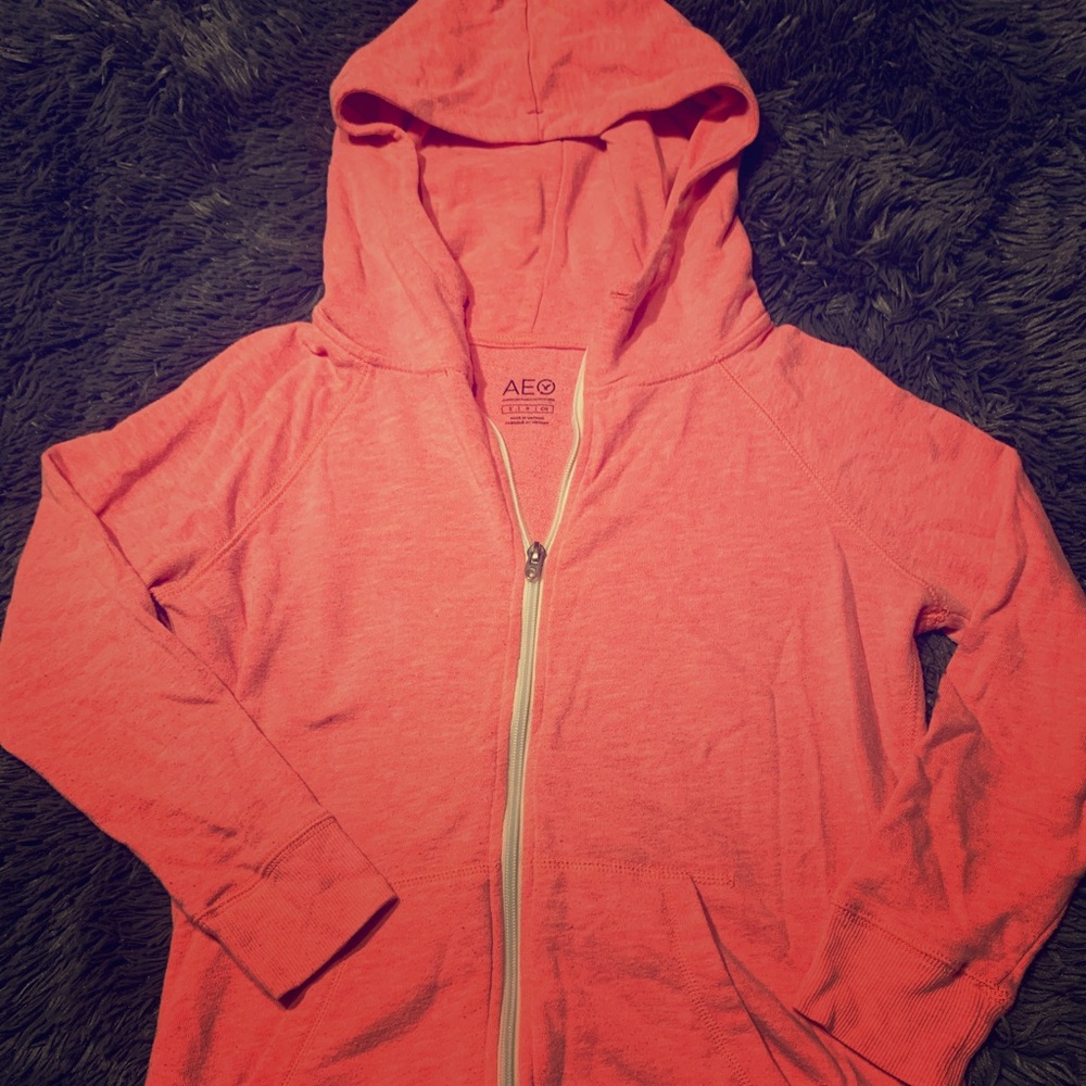 American eagle quarter sleeve zip up
